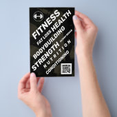 はっきりした斜スタイルインスパイアフィットネス チラシ (ハンドル)