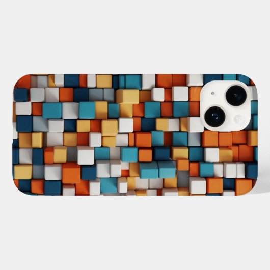 はっきりした方形 Case-Mate iPhoneケース (裏面 (横))