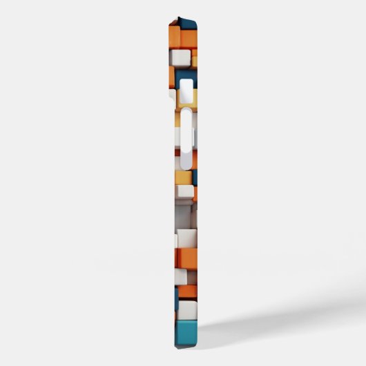 はっきりした方形 Case-Mate iPhoneケース (裏面 / 左)