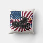 はっきりした旗鮮やか付き自転車 クッション (裏面)