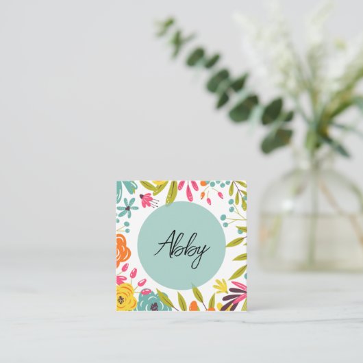 はっきりした明るいフローラ エンクロージャーカード (スタンド正面)