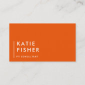 はっきりした明るい:オモダンレンジと白 名刺 (裏面)