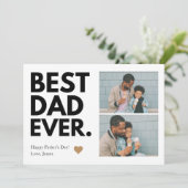 はっきりした最高のパパEver Father's Day数々の-Photo カード (スタンド正面)