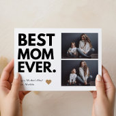 はっきりした最高の母の日数々の写真 カード