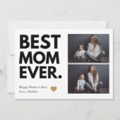 はっきりした最高の母の日数々の写真 カード (正面)