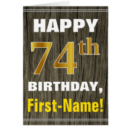 はっきりした木フェイク、フェイク金ゴールド74番目の誕生日+名前