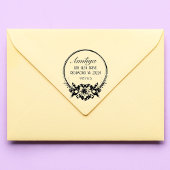 はっきりした植物パーソナライズされたモダン セルフインキングスタンプ