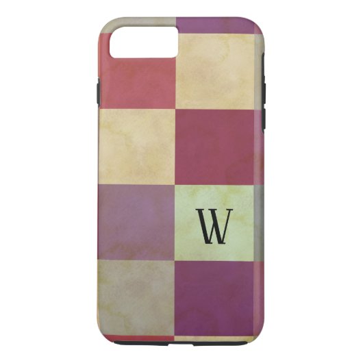 はっきりした正方形パターン Case-Mate iPhoneケース (裏面)