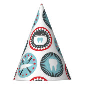 はっきりした歯科パターン – 歯科歯科衛生士 パーティーハット (正面)