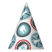 はっきりした歯科パターン – 歯科歯科衛生士 パーティーハット (左)