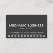 はっきりした油変更お客様ロイヤリティカード ロイヤリティカード (裏面)