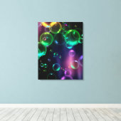 はっきりした泡 キャンバスプリント (インサイチュ (ウッドフロア))