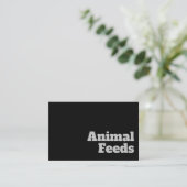 はっきりした澄ん食べ物を与えデザイン 名刺 (スタンド正面)