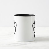 はっきりした猫の方が生きる マグカップ (中央)