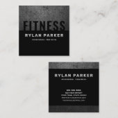 はっきりした男らしラフの濃いモダン色 スクエア名刺 (正面/裏面)