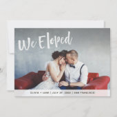 はっきりした白書の|写真発表を開始 招待状 (正面)