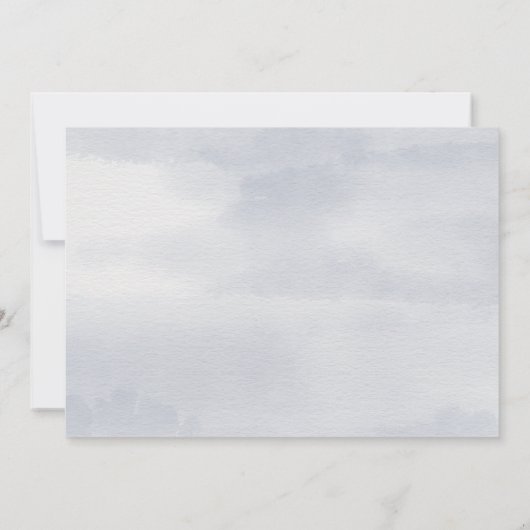 はっきりした白書の|写真発表を開始 招待状 (裏面)