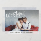 はっきりした白書の|写真発表を開始 招待状 (正面/裏面)