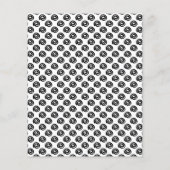 はっきりした白黒グリッド緩和曲線スクラップブック紙 (裏面)