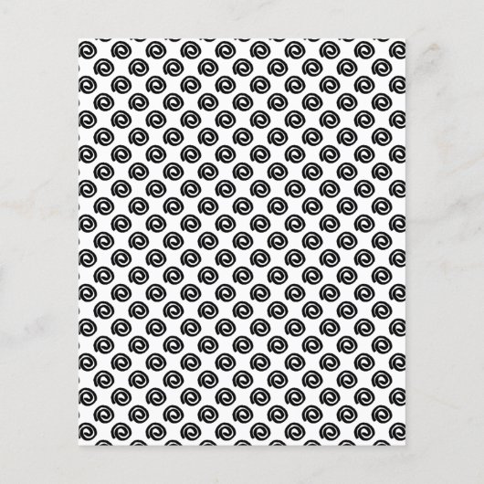 はっきりした白黒グリッド緩和曲線スクラップブック紙 (裏面)