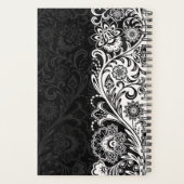 はっきりした白黒フローラ週次/月次プランナー プランナー手帳 (裏面)