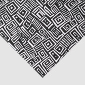 はっきりした白黒抽象芸術パターン(の模様が)ある 薄葉紙 (詳細)