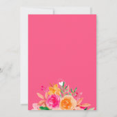 はっきりした秋フローラ水色ブライダルシャワーbyメール 招待状 (裏面)