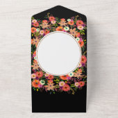 はっきりした秋結婚フローラ全招待状 オールインワン招待状 (外側)