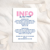 はっきりした種ファンキーモダンカラフルブルーピ結婚ンク エンクロージャーカード