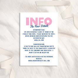 はっきりした種ファンキーモダンカラフルブルーピ結婚ンク エンクロージャーカード