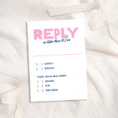 はっきりした種ファンキーモダンカラフルブルーピ結婚ンク 出欠カード