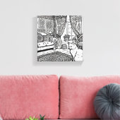 はっきりした簡単猫#1 キャンバスプリント (インサイチュ (リビング))