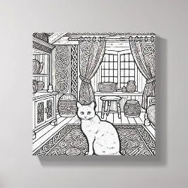 はっきりした簡単猫#21 キャンバスプリント