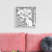 はっきりした簡単猫#23 キャンバスプリント (インサイチュ (リビング))