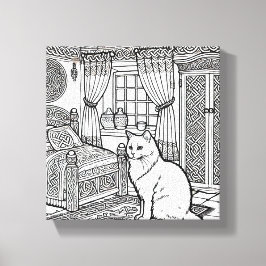 はっきりした簡単猫#23 キャンバスプリント