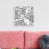 はっきりした簡単猫#3 キャンバスプリント (インサイチュ (リビング))