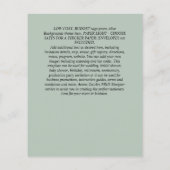 はっきりした終わり！フォト婚約の発表招待状 チラシ (裏面)