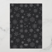 はっきりした結婚したメリー結婚の写真 箔シーズンカード (裏面)