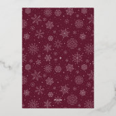 はっきりした結婚したBright結婚の写真 箔シーズンカード (裏面)