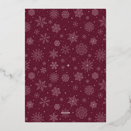 はっきりした結婚したBright結婚の写真 箔シーズンカード (裏面)