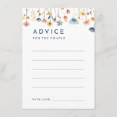はっきりした結婚エレガントフローラアドバイス アドバイスカード (正面)