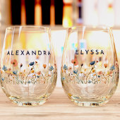 はっきりした結婚エレガントフローラブライダルパーティ ステムなしワイングラス