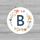 はっきりした結婚エレガントフローラ封筒用シール ラウンドシール