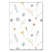 はっきりした結婚エレガントフローラ座席表 テーブルナンバー (裏面)