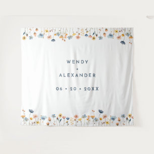 はっきりした結婚エレガントフローラ背景 タペストリー