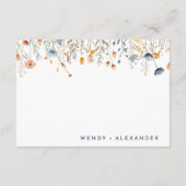 はっきりした結婚エレガントフローラ詳細 エンクロージャーカード (裏面)