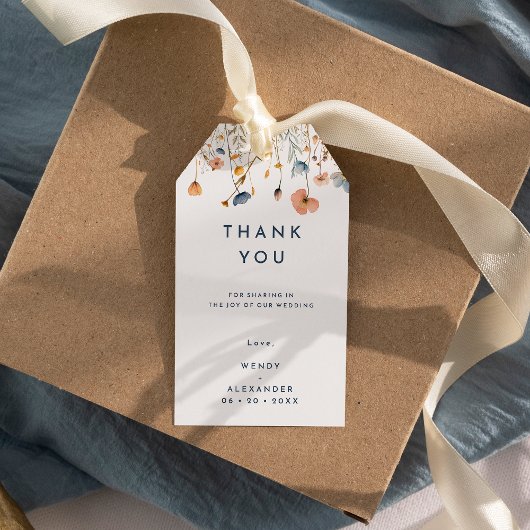 はっきりした結婚エレガントフローラ ギフトタグ