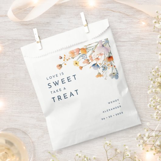 はっきりした結婚エレガントフローラ フェイバーバッグ (クリップ留めされた状態)