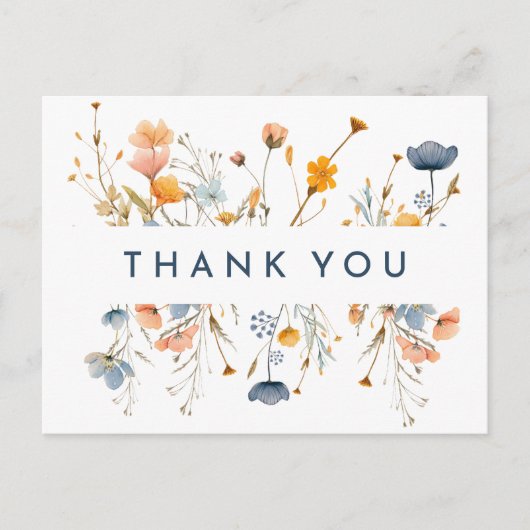 はっきりした結婚エレガントフローラ ポストカード (正面)