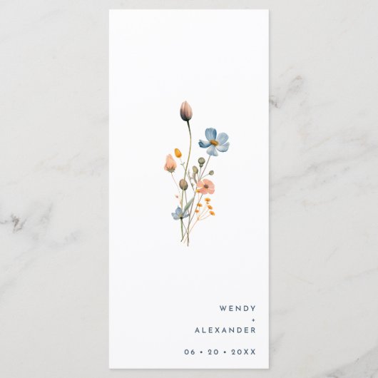 はっきりした結婚エレガントフローラ メニュー (裏面)